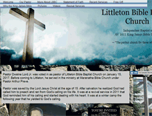 Tablet Screenshot of littletonbiblebaptistchurch.org